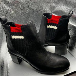 Calvin Klein black boots.
